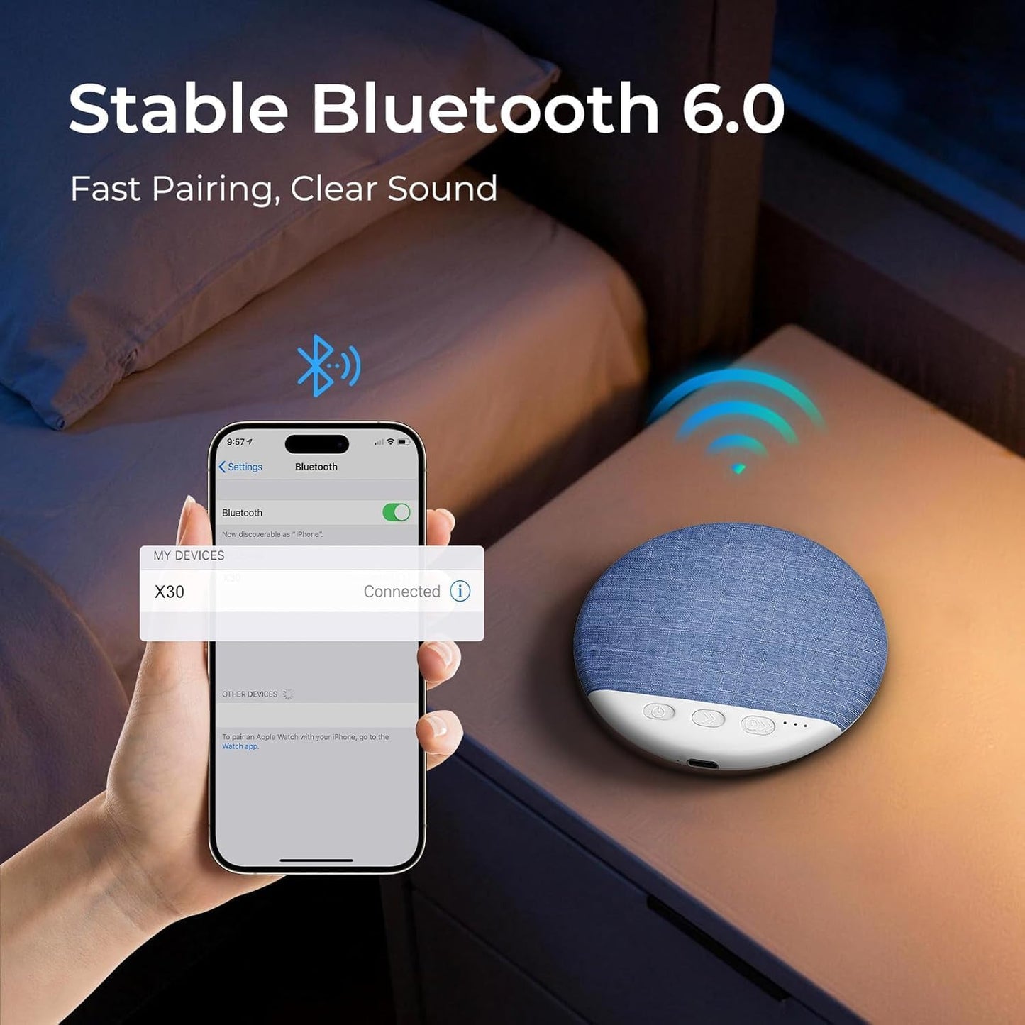 PillowPod™ | Under Pillow Speaker for Sleeping