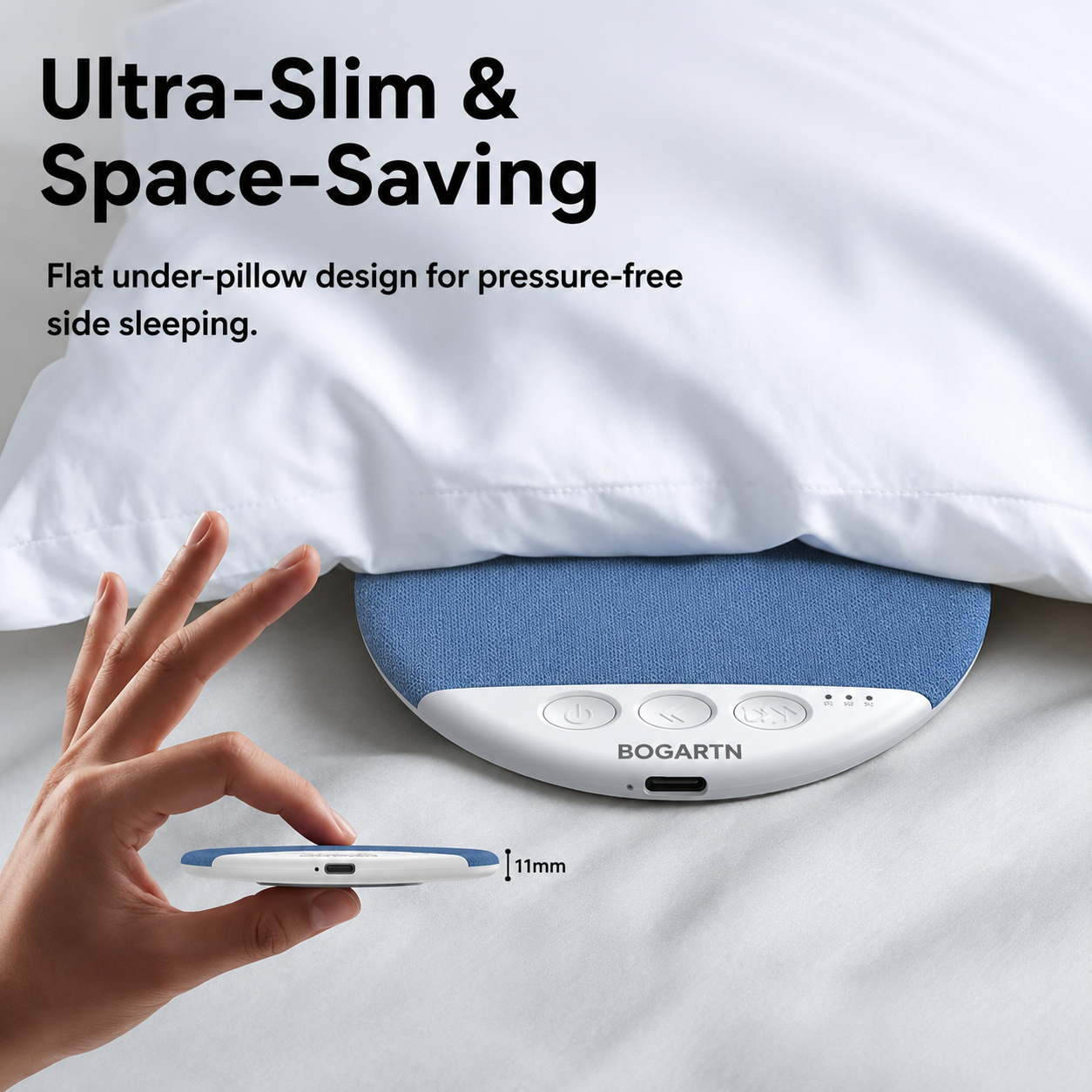 PillowPod™ | Under Pillow Speaker for Sleeping