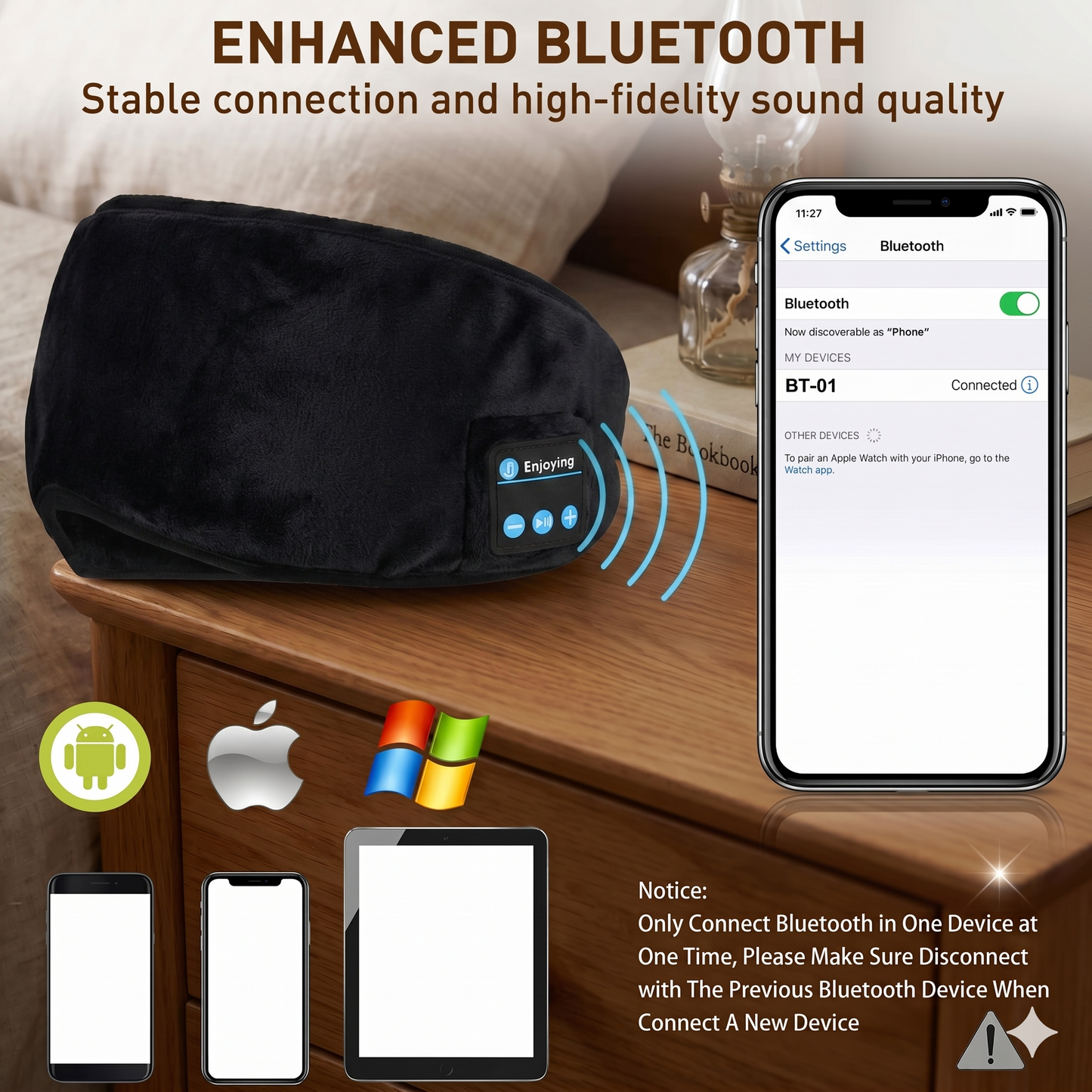 DreamSync™ | Bluetooth Sleep Eye Mask