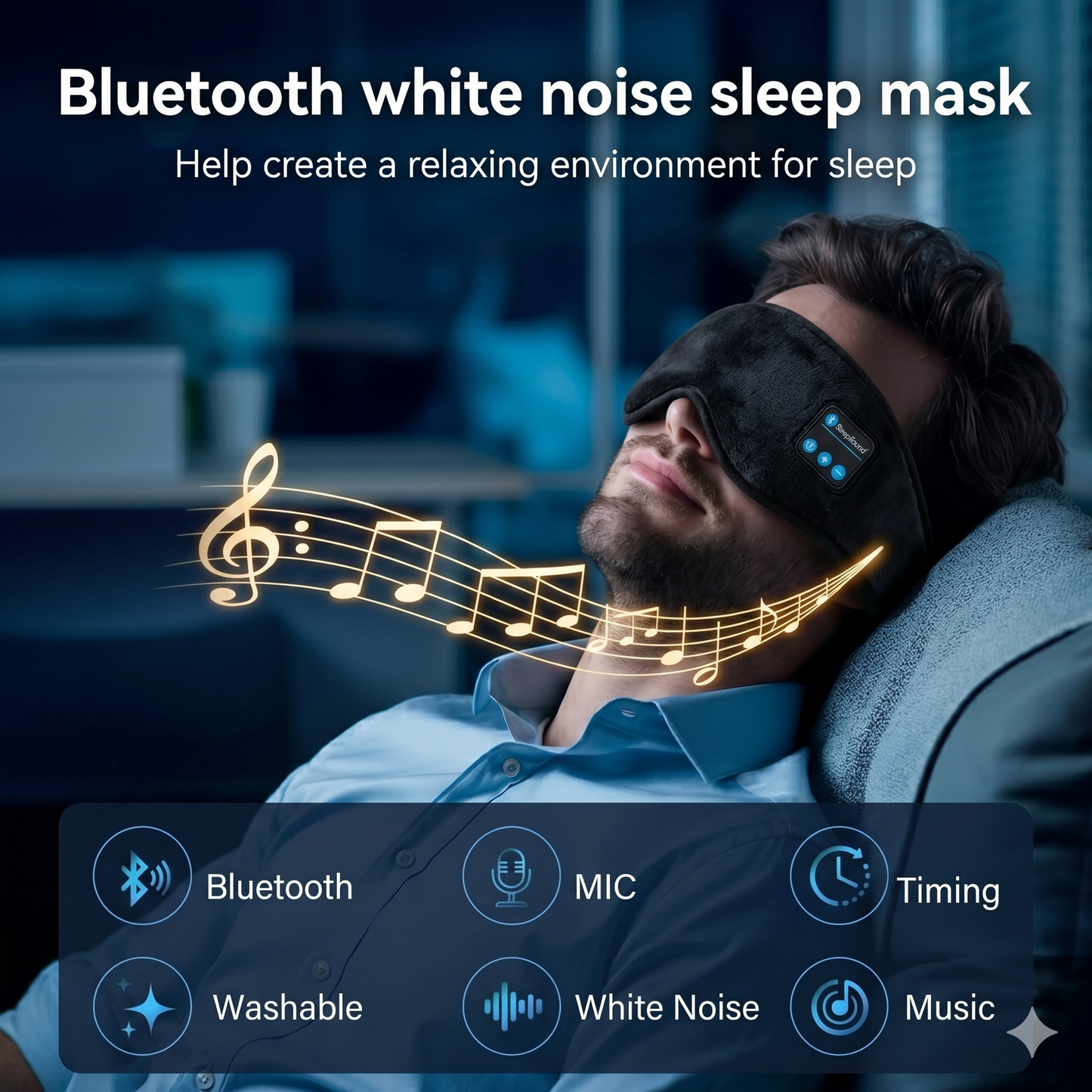DreamSync™ | Bluetooth Sleep Eye Mask