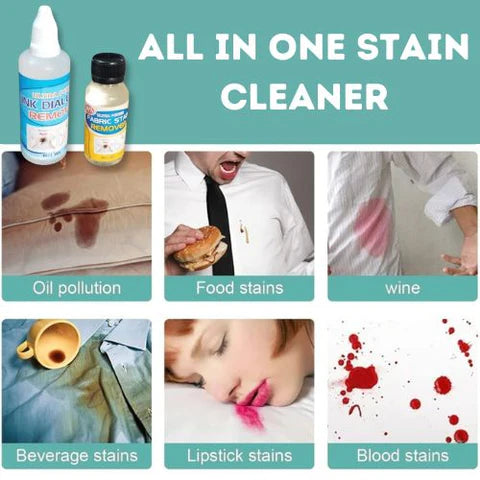 Deep Clean Fabric Stain Remover (Pack of 2 – 50ml)